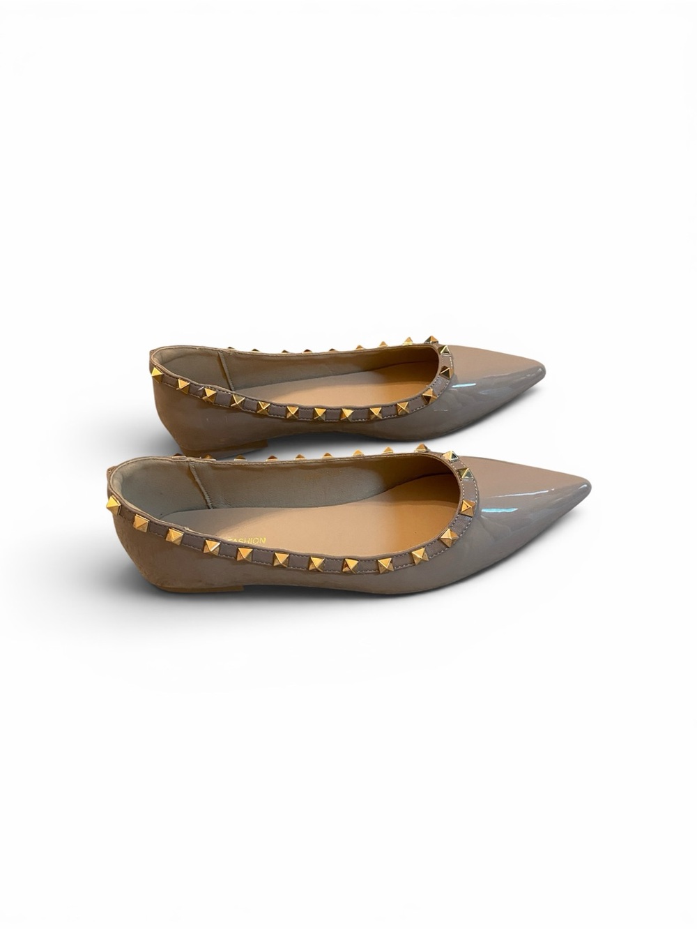 Huiliya & Fashion Women's
Shoes, Nude with Gold Studs Size 40, US 9 - Picture 5 of 7